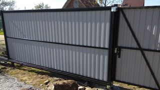 Купить сваи для ворот в Батайск. Заказать ворота на сваях под ключ от 21616 руб